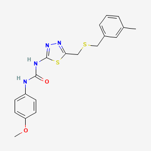 N-(4-methoxyphenyl)-N'-(5-{[(3-methylbenzyl)thio]methyl}-1,3,4-thiadiazol-2-yl)urea