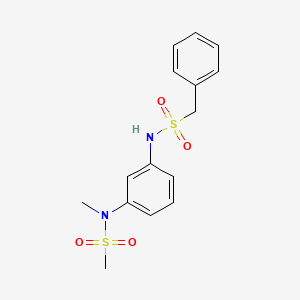 N-METHYL-N-[3-(PHENYLMETHANESULFONAMIDO)PHENYL]METHANESULFONAMIDE