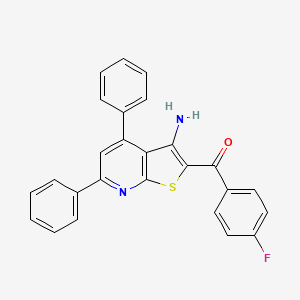 (3-amino-4,6-diphenylthieno[2,3-b]pyridin-2-yl)(4-fluorophenyl)methanone