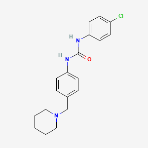 molecular formula C19H22ClN3O B4549315 N-(4-CHLOROPHENYL)-N'-[4-(PIPERIDINOMETHYL)PHENYL]UREA 