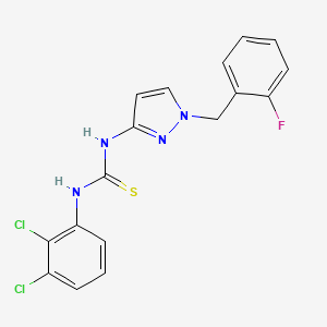 N-(2,3-dichlorophenyl)-N'-[1-(2-fluorobenzyl)-1H-pyrazol-3-yl]thiourea