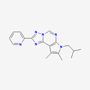 7-isobutyl-8,9-dimethyl-2-(2-pyridinyl)-7H-pyrrolo[3,2-e][1,2,4]triazolo[1,5-c]pyrimidine