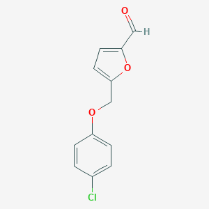 molecular formula C12H9ClO3 B454934 5-[(4-氯苯氧基)甲基]呋喃-2-甲醛 CAS No. 438219-08-0