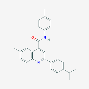 2-(4-isopropylphenyl)-6-methyl-N-(4-methylphenyl)-4-quinolinecarboxamide