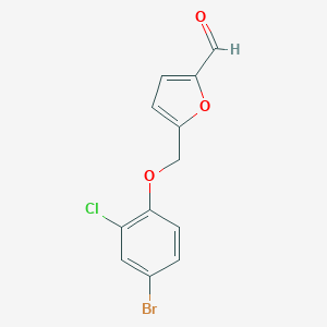 5-[(4-Bromo-2-chlorophenoxy)methyl]furan-2-carbaldehyde