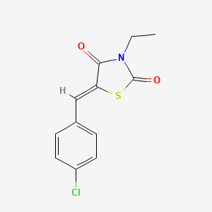 5-(4-chlorobenzylidene)-3-ethyl-1,3-thiazolidine-2,4-dione