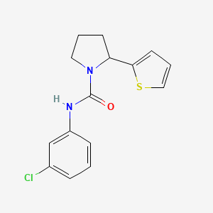 N-(3-chlorophenyl)-2-(2-thienyl)-1-pyrrolidinecarboxamide