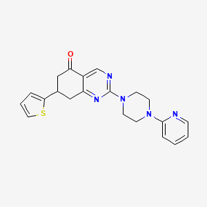 2-(4-(2-Pyridyl)piperazinyl)-7-(2-thienyl)-6,7,8-trihydroquinazolin-5-one