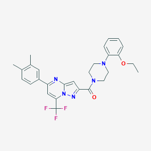 5-(3,4-Dimethylphenyl)-2-{[4-(2-ethoxyphenyl)-1-piperazinyl]carbonyl}-7-(trifluoromethyl)pyrazolo[1,5-a]pyrimidine