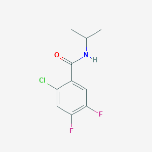 molecular formula C10H10ClF2NO B4549481 2-chloro-4,5-difluoro-N-isopropylbenzamide 