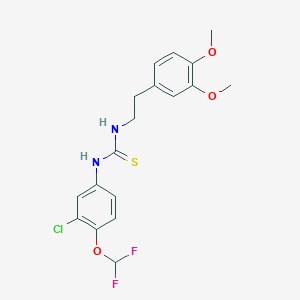 N-[3-chloro-4-(difluoromethoxy)phenyl]-N'-[2-(3,4-dimethoxyphenyl)ethyl]thiourea