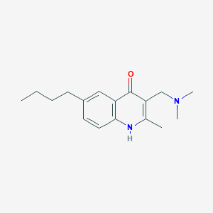 6-butyl-3-[(dimethylamino)methyl]-2-methyl-4-quinolinol