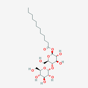 B045495 [(2S,3R,4R,5S,6R)-3,4-dihydroxy-6-(hydroxymethyl)-5-[(2R,3R,4S,5S,6R)-3,4,5-trihydroxy-6-(hydroxymethyl)oxan-2-yl]oxyoxan-2-yl] dodecanoate CAS No. 108400-13-1