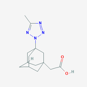 molecular formula C14H20N4O2 B454953 [3-(5-Methyl-tetrazol-2-yl)-adamantan-1-yl]-acetic acid CAS No. 438218-34-9