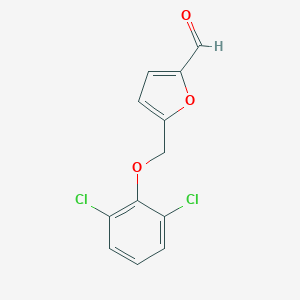 molecular formula C12H8Cl2O3 B454954 5-[(2,6-二氯苯氧基)甲基]呋喃-2-甲醛 CAS No. 438218-40-7