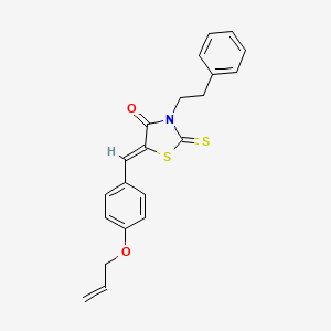 5-[4-(allyloxy)benzylidene]-3-(2-phenylethyl)-2-thioxo-1,3-thiazolidin-4-one