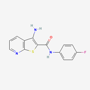 3-amino-N-(4-fluorophenyl)thieno[2,3-b]pyridine-2-carboxamide