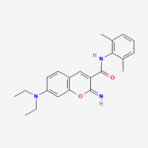 7-(diethylamino)-N-(2,6-dimethylphenyl)-2-imino-2H-chromene-3-carboxamide