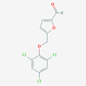 molecular formula C12H7Cl3O3 B454960 5-[(2,4,6-Trichlorophenoxy)methyl]-2-furaldehyde CAS No. 438220-07-6