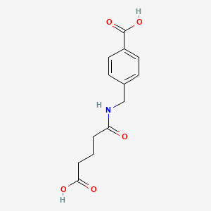 molecular formula C13H15NO5 B4549651 4-[(4-CARBOXYBUTANAMIDO)METHYL]BENZOIC ACID 