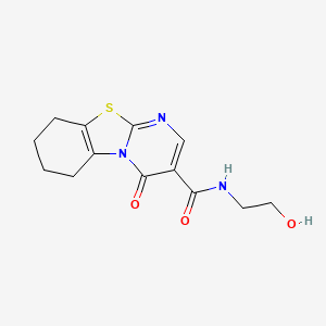 N-(2-hydroxyethyl)-4-oxo-6,7,8,9-tetrahydro-4H-pyrimido[2,1-b][1,3]benzothiazole-3-carboxamide