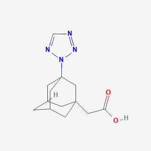 [3-(2H-tetraazol-2-yl)-1-adamantyl]acetic acid