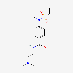 N-[2-(dimethylamino)ethyl]-4-[(ethylsulfonyl)(methyl)amino]benzamide