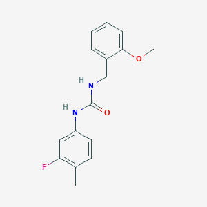 N-(3-fluoro-4-methylphenyl)-N'-(2-methoxybenzyl)urea