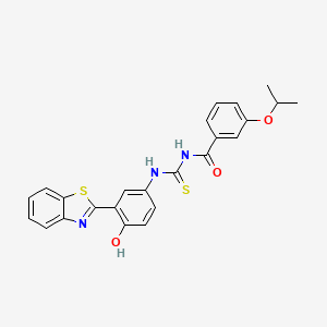 N-({[3-(1,3-benzothiazol-2-yl)-4-hydroxyphenyl]amino}carbonothioyl)-3-isopropoxybenzamide