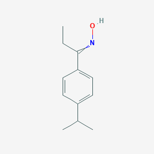 1-Propanone, 1-[4-(1-methylethyl)phenyl]-, oxime