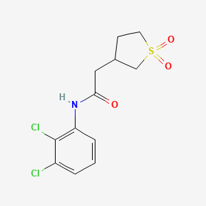 molecular formula C12H13Cl2NO3S B4549801 N-(2,3-dichlorophenyl)-2-(1,1-dioxothiolan-3-yl)acetamide 