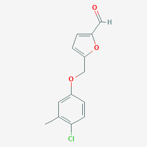 molecular formula C13H11ClO3 B454982 5-[(4-氯-3-甲基苯氧基)甲基]-2-糠醛 CAS No. 438220-50-9