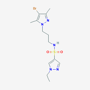 N~4~-[3-(4-BROMO-3,5-DIMETHYL-1H-PYRAZOL-1-YL)PROPYL]-1-ETHYL-1H-PYRAZOLE-4-SULFONAMIDE