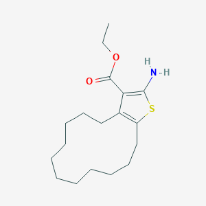 ethyl 2-amino-5,6,7,8,9,10,11,12,13,14-decahydro-4H-cyclotrideca[b]thiophene-3-carboxylate