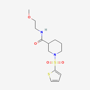 N-(2-METHOXYETHYL)-1-(THIOPHENE-2-SULFONYL)PIPERIDINE-3-CARBOXAMIDE