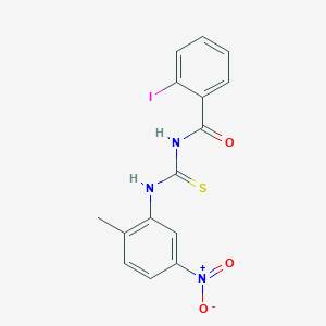 2-iodo-N-[(2-methyl-5-nitrophenyl)carbamothioyl]benzamide