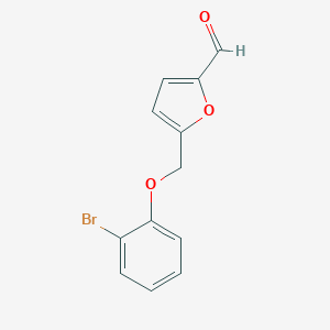 molecular formula C12H9BrO3 B454994 5-[(2-溴苯氧基)甲基]呋喃-2-甲醛 CAS No. 438221-57-9