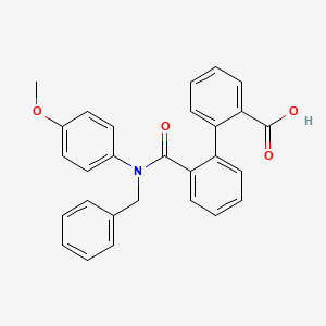 molecular formula C28H23NO4 B4549958 2'-[Benzyl(4-methoxyphenyl)carbamoyl]biphenyl-2-carboxylic acid 