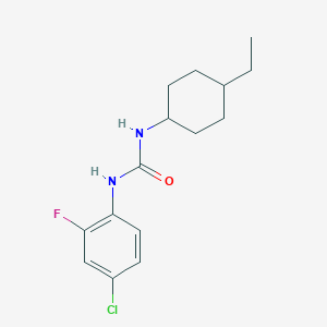 molecular formula C15H20ClFN2O B4549969 N-(4-chloro-2-fluorophenyl)-N'-(4-ethylcyclohexyl)urea 