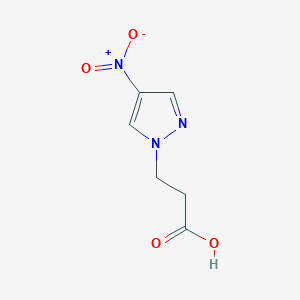 molecular formula C6H7N3O4 B454997 3-(4-硝基-1H-吡唑-1-基)丙酸 CAS No. 512810-21-8