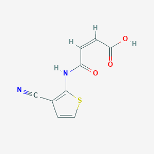 molecular formula C9H6N2O3S B4549991 4-[(3-cyano-2-thienyl)amino]-4-oxo-2-butenoic acid 