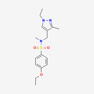 4-ETHOXY-N~1~-[(1-ETHYL-3-METHYL-1H-PYRAZOL-4-YL)METHYL]-N~1~-METHYL-1-BENZENESULFONAMIDE