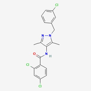 2,4-dichloro-N-[1-(3-chlorobenzyl)-3,5-dimethyl-1H-pyrazol-4-yl]benzamide