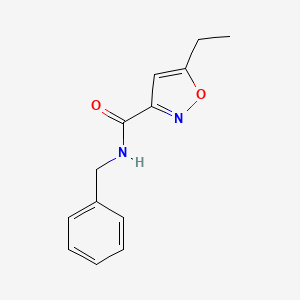 molecular formula C13H14N2O2 B4550164 N-benzyl-5-ethyl-3-isoxazolecarboxamide 