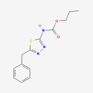 propyl N-(5-benzyl-1,3,4-thiadiazol-2-yl)carbamate