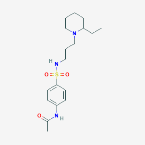 N-[4-({[3-(2-ethyl-1-piperidinyl)propyl]amino}sulfonyl)phenyl]acetamide