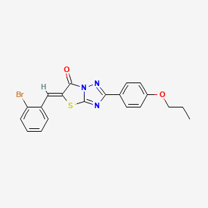 5-(2-bromobenzylidene)-2-(4-propoxyphenyl)[1,3]thiazolo[3,2-b][1,2,4]triazol-6(5H)-one