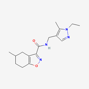 N~3~-[(1-ETHYL-5-METHYL-1H-PYRAZOL-4-YL)METHYL]-5-METHYL-4,5,6,7-TETRAHYDRO-1,2-BENZISOXAZOLE-3-CARBOXAMIDE