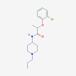 2-(2-bromophenoxy)-N-(1-propylpiperidin-4-yl)propanamide