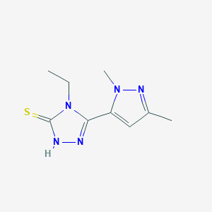 5-(1,3-dimethyl-1H-pyrazol-5-yl)-4-ethyl-4H-1,2,4-triazole-3-thiol